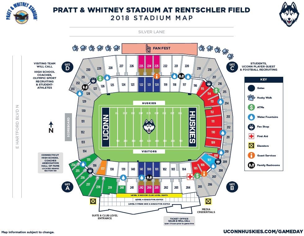 Uconn Football Seating Chart