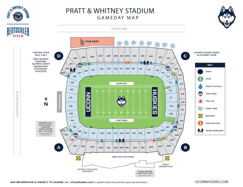 Rentschler Field Seating Chart