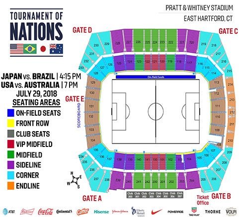 Pratt And Whitney Stadium Seating Chart