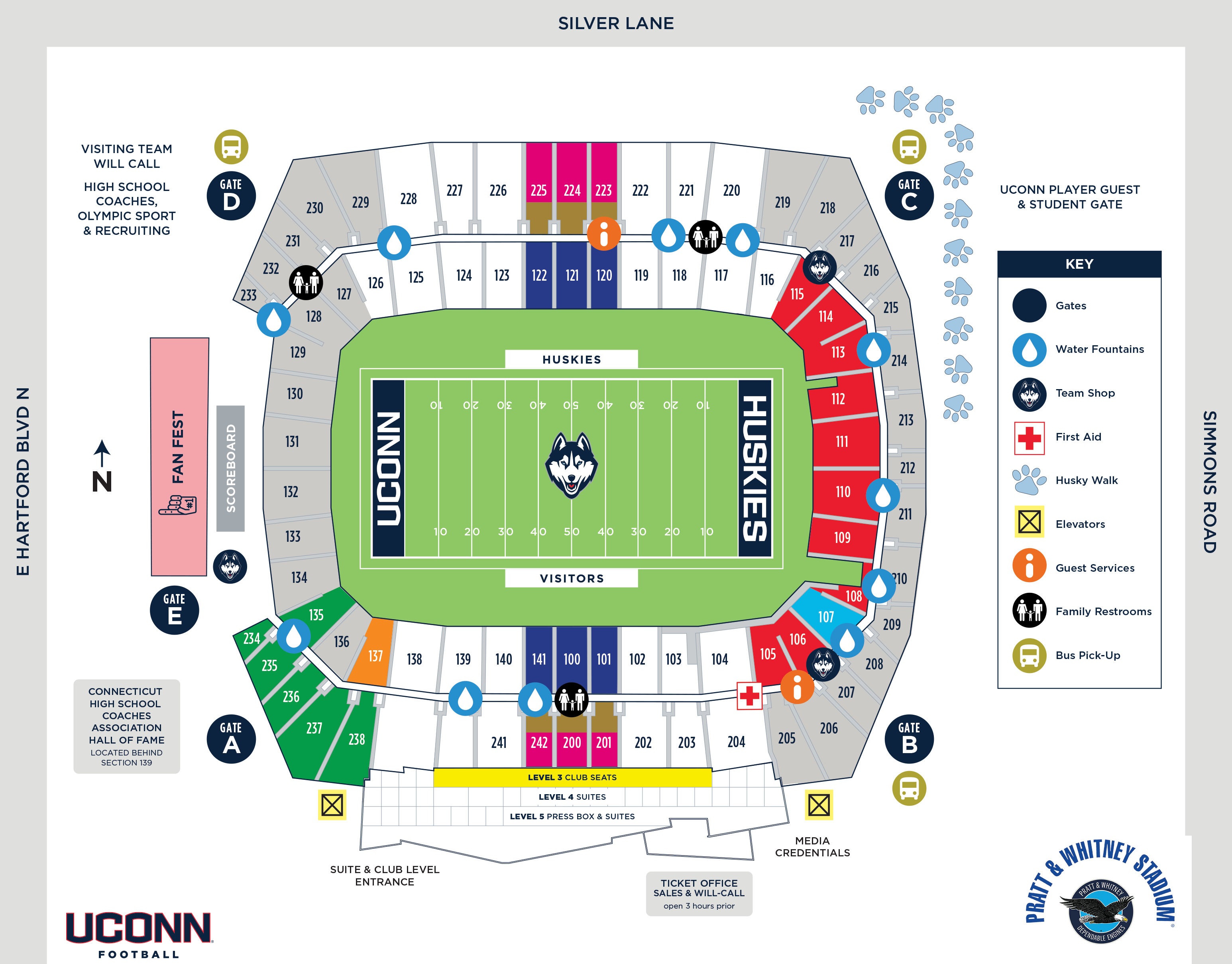 Seating Maps Schler Field